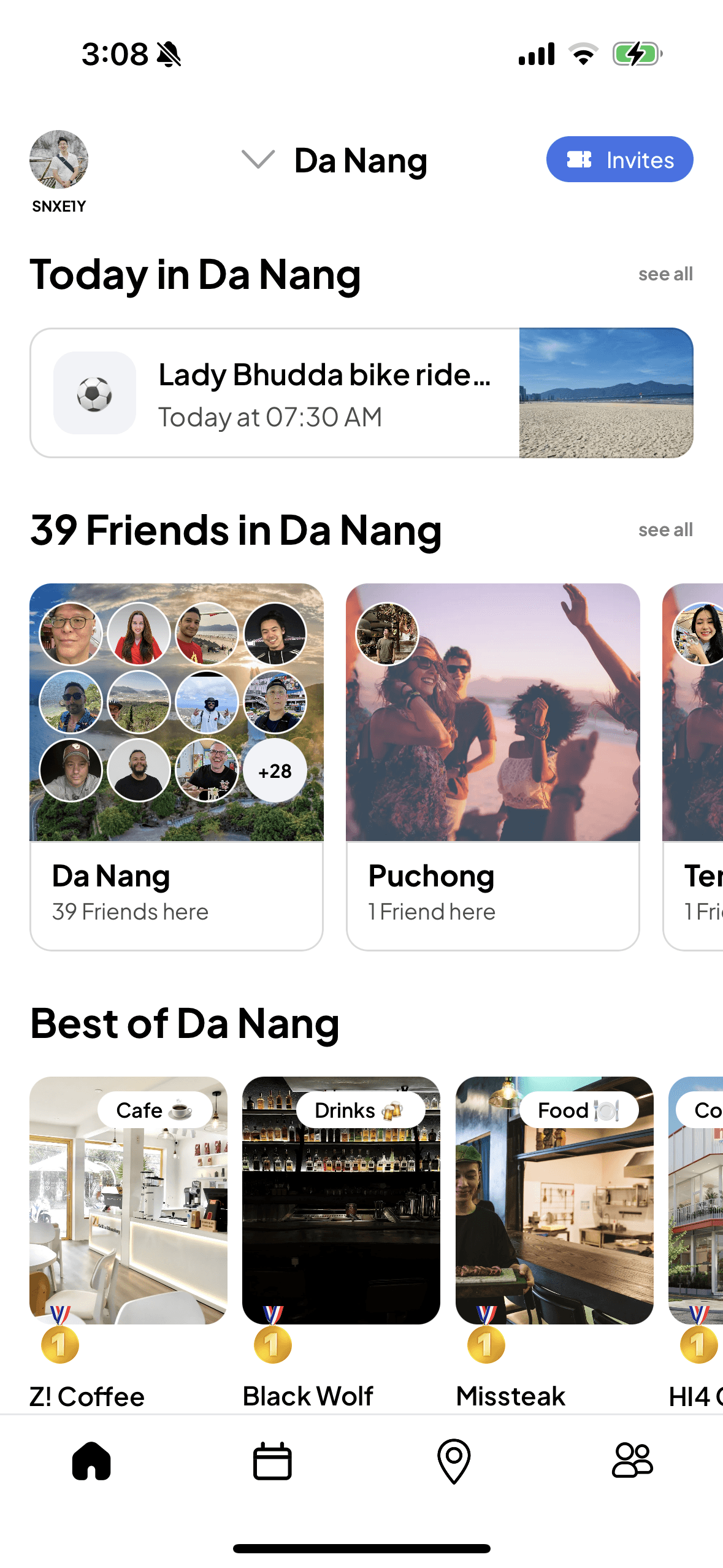 Nomad Social App Screenshot